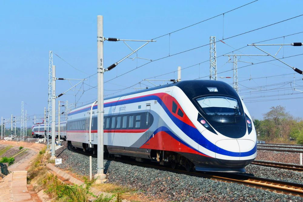 A train on the Boten–Vientiane Railway